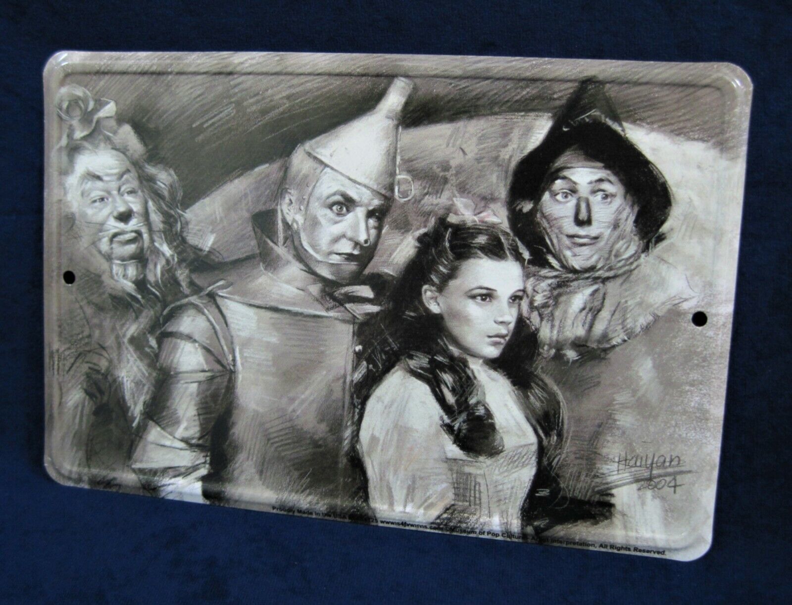 Primary image for WIZARD OF OZ Black & White -*US MADE*- Metal Sign -Man Cave Garage Bar Pub Décor