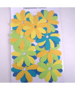 20 Colorful Card Stock Paper Flowers - £7.80 GBP