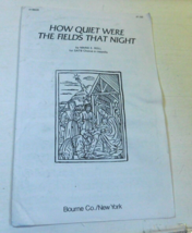 How Quiet Were the Fields that Night - by Marie E. Roll for SATB chorus ... - £7.89 GBP