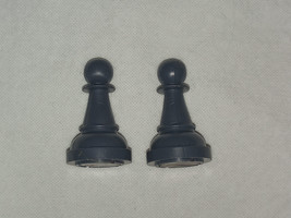 2 Black Pawns replacement parts/pieces for Radio Shack Chess Champion 2150L - £4.25 GBP