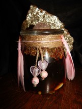 LARGE Venus Honey Jar - Hoodoo Honey Jar - Folk Magick - Altar Decor - Spell Jar - £40.05 GBP