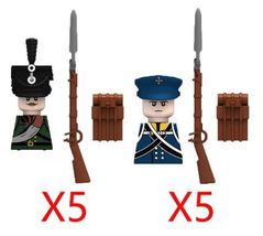 10Pcs Military Building Weapons Guns Napoleonic War Prussian Soldiers Kr... - £12.15 GBP