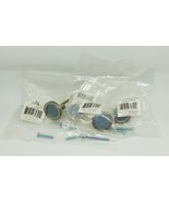Set of 5 Atlas Homewares 229-BLU/BRN Blue Round Door Knob, Brushed Nickel - $58.36 CAD