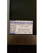 ALICE COOPER - VINTAGE OCT 31, 2001 ROSELAND BALLROOM, NYC CONCERT TICKE... - $10.00