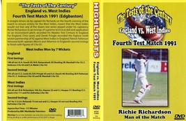 England Vs West Indies Fourth Cricket Test Match Dvd 1991 117MINS (Color) - £10.15 GBP