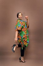 Nkoyo African Print Boubou-Mono/ Ankara Kimono/ Ankara Boubou/ Fit for Summer/ F - £70.48 GBP
