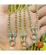 Thai Baht Necklace LEGENDS King Chain Runic Beads 22K Gold Plated 16-28 ... - £29.75 GBP