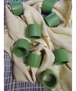 8 Vintage Vera Melamine Napkin Rings.  Green Made In Japan - $536.51 MXN