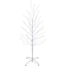 US Seller 5&#39; Lighted White Birch Christmas Twig Tree Cool White Lights Fast Ship - £145.81 GBP