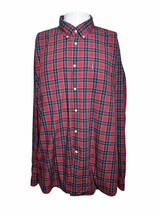 Barbour Shirt Men’s Size XL Tailored Fit Highland Check Long Sleeve Red - £21.99 GBP