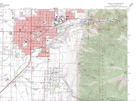 Logan Quadrangle Utah 1986 USGS Topo Map 7.5 Minute Topographic - £18.76 GBP