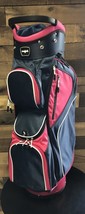 DEMO Majek Premium Ladies Navy Blue Pink Golf Bag 9 inch 14-way Top 5015... - €149,96 EUR