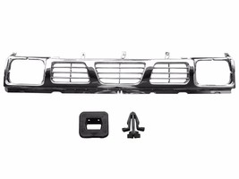 Chrome Grille For Nissan 720 Navara Hardbody D21 Pickup &amp; Clips 1993-1997 - $80.14