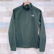 The North Face 1/4 Zip Fleece Pullover Green Lightweight Outdoors Womens... - $29.69