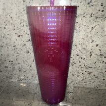 Starbucks Grid Kaleidoscope  Purple 2021 Cold Cup  Venti Tumbler 24oz NWT - $22.49