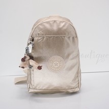 NWT Kipling KI1689 Klynn Sling Backpack Shoulder Bag Nylon Starry Gold Metallic - £62.54 GBP