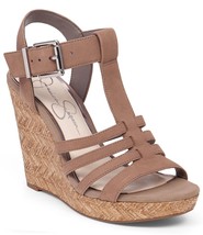 Jessica Simpson Jenaa Platform Wedge Sandals, Size 10 Totally Taupe JS-JENNA - £55.91 GBP