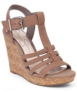 Jessica Simpson Jenaa Platform Wedge Sandals, Size 10 Totally Taupe JS-J... - $69.95