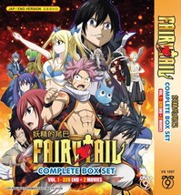 Anime DVD Fairy Tail Vol 1-328 + 2 Movie Box Set Complete English Audio Dubbed - £50.23 GBP