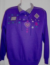 Napa Valley Purple Pull Over Knit Shirt Top Womens Small Long Sleeve NEW - £15.45 GBP