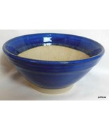 Cobalt Blue Handmade Bowl with Grater Rasp Inside 6&quot; Diameter - £14.86 GBP