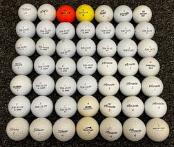 Used Golf Balls - Lot of 49 - Top Flite, Titleist, Pinnacle, Dunlop, Wilson, etc - £11.41 GBP