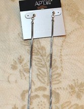 Apt 9 Linear Serpentine Chain Dangle Drop Earrings - £10.24 GBP