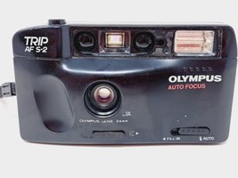 Olympus Trip AF S-2 35mm Film Point and Shoot Camera Black For Parts or ... - $7.30