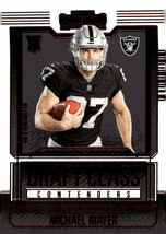 2023 Panini Contenders - Michael Mayer - NFL Las Vegas Raiders Football Card #17 - £4.58 GBP