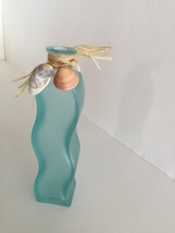 Exquisitely Designed Seafoam Glass Bottle 8" - $29.99