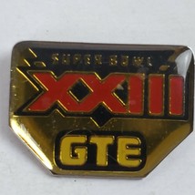 1989 Super Bowl XXIII Football Pin Bengals 49ers GTE Collectible - $15.15