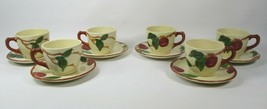 Set Of (6) Franciscan Apple Dinnerware Cup &amp; Saucer Sets- Made in USA - £23.98 GBP
