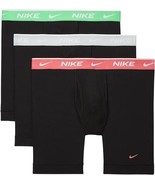 NIKE Dri-FIT Essential Cotton Stretch Boxer Briefs Mens S 28-30 Black 3 ... - £27.14 GBP