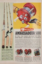1961 Print Ad Garcia Ambassadeur 5000 Fishing Reels Crappie Fish Picture  - $20.68