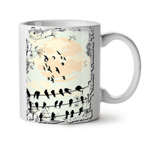 Bird Crow Raven Nature NEW White Tea Coffee Mug 11 oz | Wellcoda - £12.77 GBP