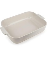 Peugeot Appolia Rectangular Oven Dish Ceramic Baker with Handles - Ecru - $42.29
