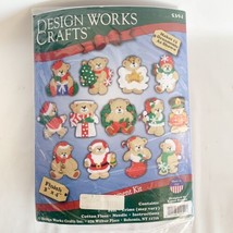 Felt Sequins Christmas Ornament Kit Design Works #5394 Crafts Teddy Bear... - £17.96 GBP