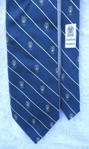 Vineyard Vines Deerfield Academy Logo 1797 Regimental Stripe Silk Tie NEW No Tag - £37.87 GBP