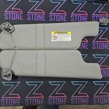 98-99 FORD F-250 SUNVISOR SET SUN VISOR SHADE PAIR SUNVISORS LH RH GRAY ... - $59.95