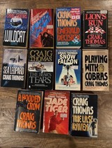 LOT of 11 CRAIG THOMAS Thriller Books AUBREY and HYDE Series #2-9 + Extras - £24.73 GBP
