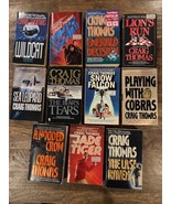 LOT of 11 CRAIG THOMAS Thriller Books AUBREY and HYDE Series #2-9 + Extras - £24.92 GBP