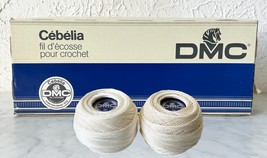 DMC Cebelia Size 20 Cotton Crochet Thread - 1 Box 10 Balls 6 White/4 Ecru - $56.95
