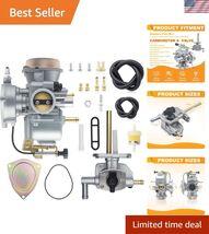 Carburetor + Petcock Fuel Valve for Su-zuki Ozark LTZ 250 Quadsport 250 ... - $92.20