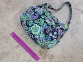 Vera Bradley Quilted Vintage Blue/Green Purse Shoulder Hand Bag - £29.15 GBP