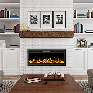 50 Electric Fireplace - Front Vent for Wall Mount or Recessed - Realisti... - $706.99