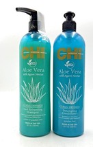 CHI Aloe Vera Curls Defined Curl Enhancing Shampoo &amp; Detangling Conditio... - $1,630.32 MXN