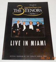 1996 THE 3 TENORS LIVE IN MIAMI Souvenir Program rare VHTF - £33.75 GBP