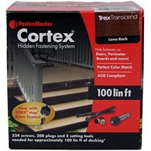 FastenMaster Cortex Hidden Fasteners -Trex Transcend - Lava Rock - 100 LF. - $72.25