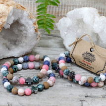 Bracelet Chakra Gemstone Stone Crystal Reiki Bead Jewellery Anxiety Healing Gift - £9.83 GBP