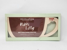 Revolution Nikki Lilly Better Than Coffee Cream Face &amp; Lip Palette Box Wear - £12.43 GBP